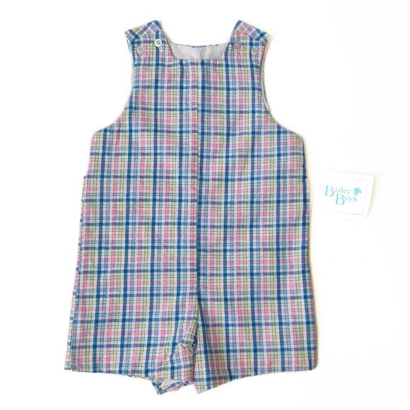 NWT Bailey Boys 9M Blythe Seersucker Jon Jon - Picture 1 of 5